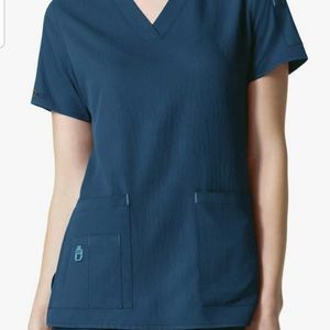 Carhartt Cross-Flex Women's Media Scrub Top, Caribbean, X-large